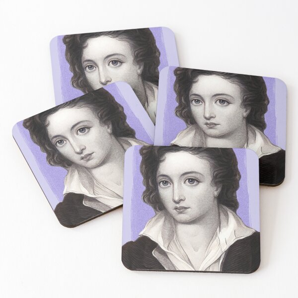 Item preview, British Poet Percy Bysshe Shelley - purple - illustration  designed and sold by Litstoy.