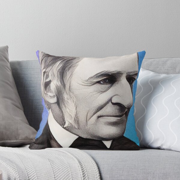 Item preview, English Essayist Ralph Waldo Emerson - blue - illustration  designed and sold by Litstoy.