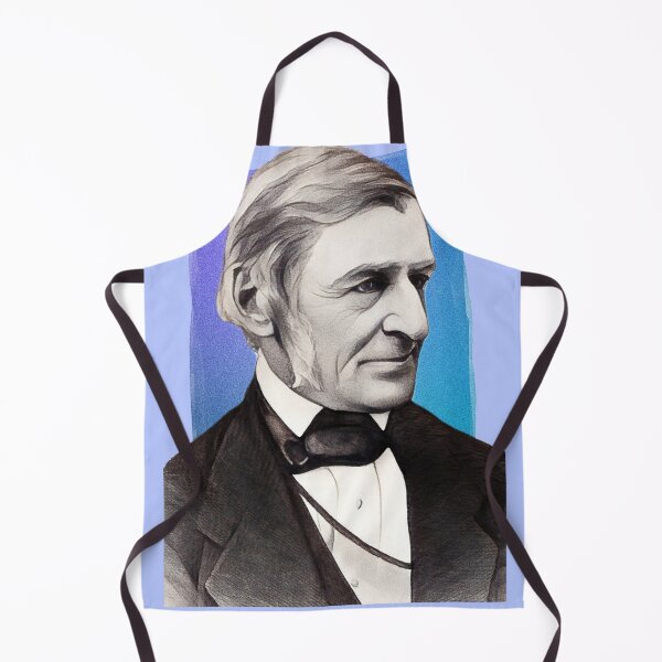 Item preview, English Essayist Ralph Waldo Emerson - blue - illustration  designed and sold by Litstoy.
