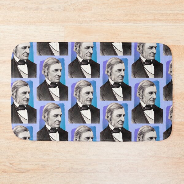 Item preview, English Essayist Ralph Waldo Emerson - blue - illustration  designed and sold by Litstoy.