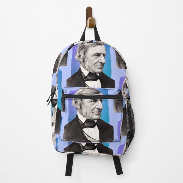 Item preview, English Essayist Ralph Waldo Emerson - blue - illustration  designed and sold by Litstoy.