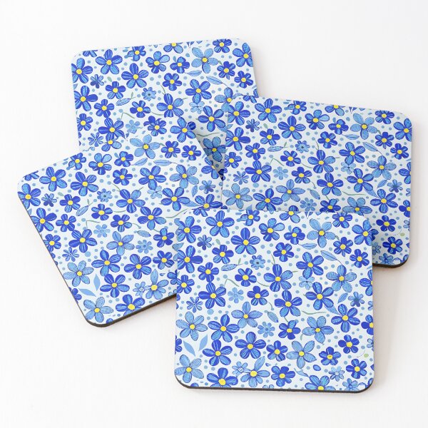 Item preview, Blue Floral Pattern Seamless Background Illustration Design Spring Decorative designed and sold by Rostislav Bouda.
