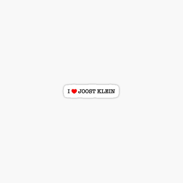 Item preview, I Love Joost Klein Sticker designed and sold by vllxllx.