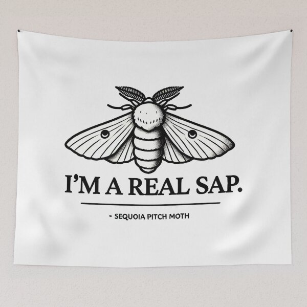 Item preview, I'm Real Sap - Funny Moth designed and sold by Blink Art Studio.