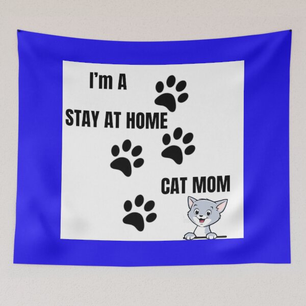 Item preview, "Proud Stay-at-Home Cat Mom: Feline Love and Care" designed and sold by Mrpalaad.