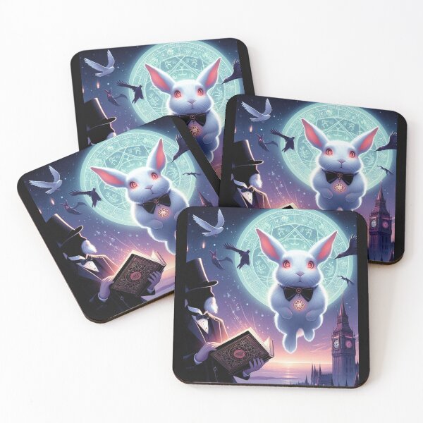 Item preview, Mystical Rabbit Soaring Through an Occult Fantasy Realm designed and sold by Astral Karma.