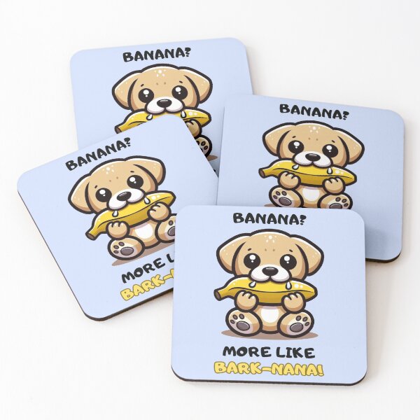 Item preview, Banana? More like bark-nana! - cute banana dog designed and sold by Funny-Banana.