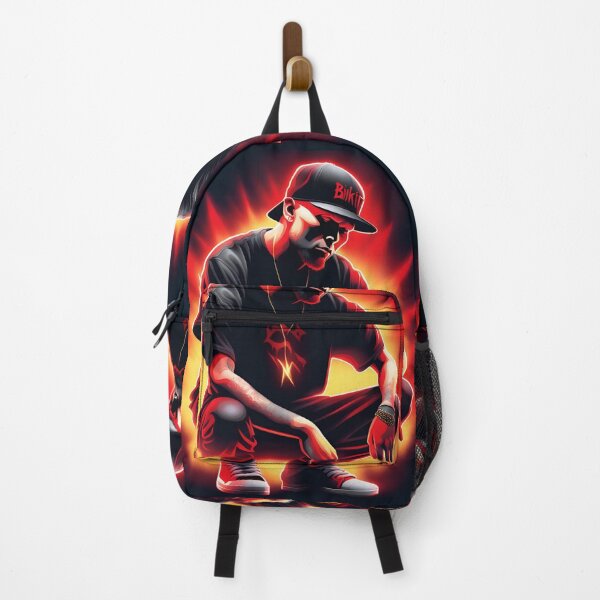 Item preview, Limp Bizkit Frontman | Fiery Nu-Metal Street Art | High-Energy Rock Portrait designed and sold by Brian Gollob Creative Art.