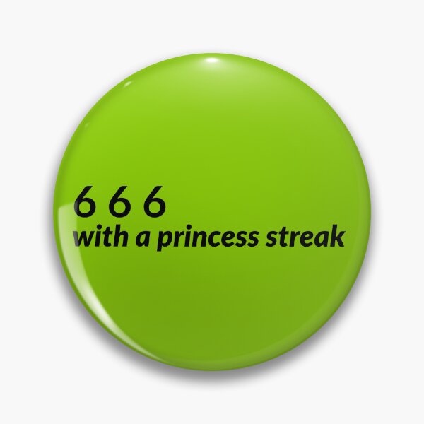 Item preview, 666 with a princess streak designed and sold by zaykovadesigns.