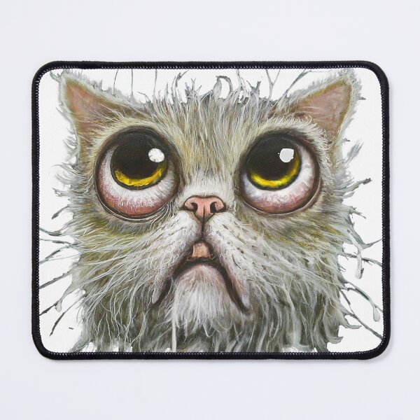 Item preview,  What Did You See, ScruffyPussy? Funny Scaredy Cat designed and sold by RootedMotif.