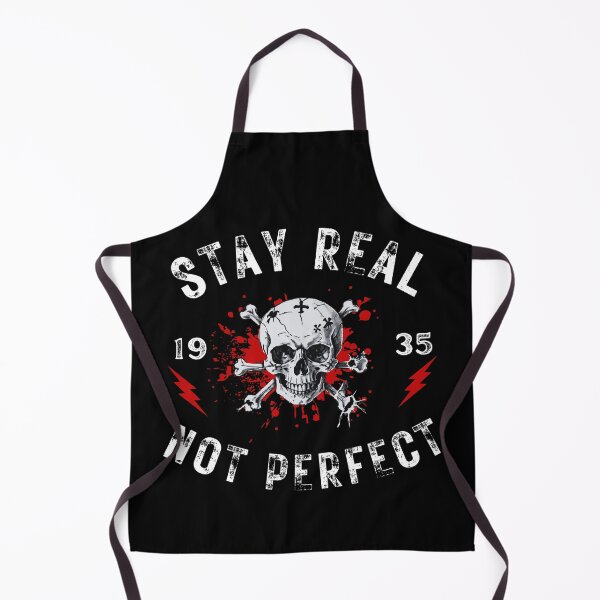 Item preview, Stay Real Not Perfect - Skull and Bones designed and sold by New Mentality: Mindset Apparel.