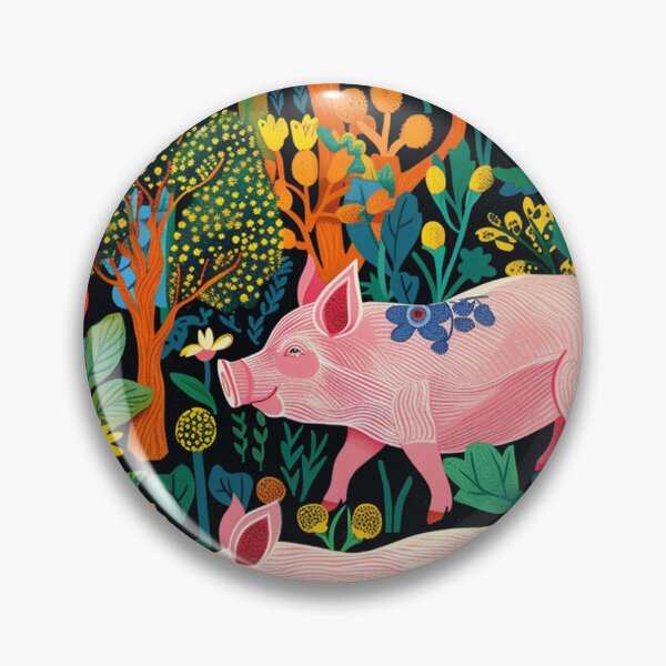 Item preview, Whimsical Jungle Pigs designed and sold by nshaltiel.