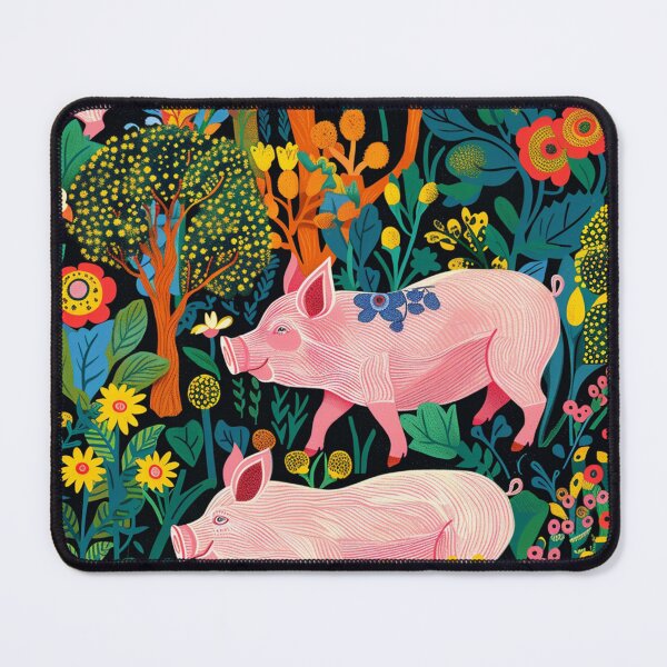 Item preview, Whimsical Jungle Pigs designed and sold by nshaltiel.