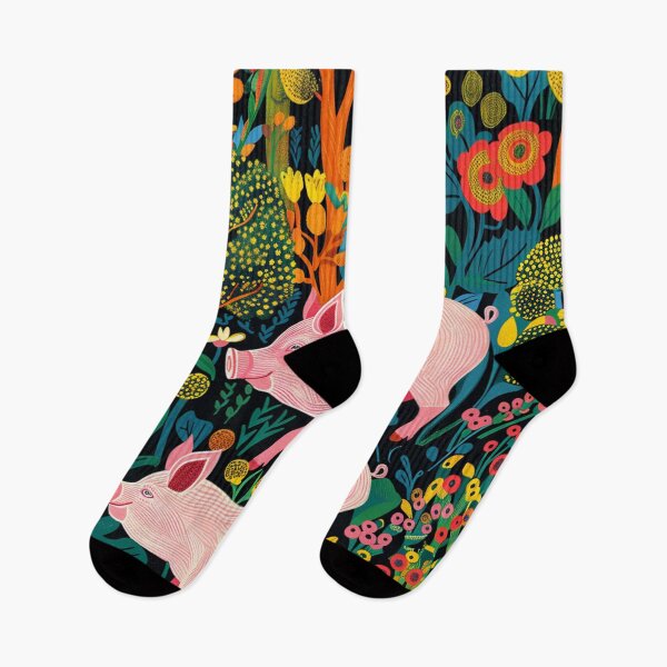 Item preview, Whimsical Jungle Pigs designed and sold by nshaltiel.