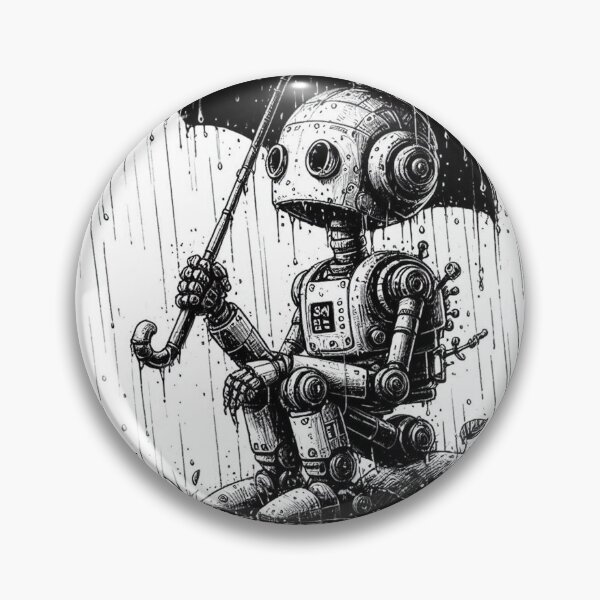 Item preview, Robot in the rain designed and sold by miriam-miranda.
