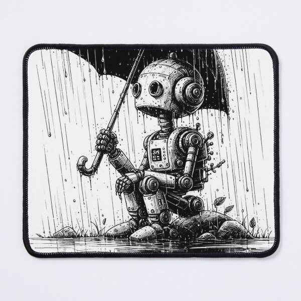 Item preview, Robot in the rain designed and sold by miriam-miranda.
