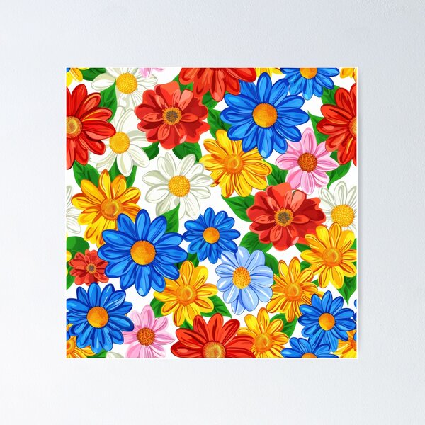 Item preview, Colorful Flower Pattern designed and sold by brandway.