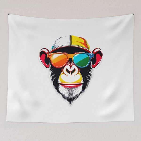 Item preview, Cap and Sunglasses Monkey 2 designed and sold by Tom-Johnson.
