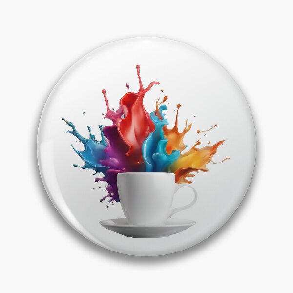 Item preview, Coffee Cup with Bright Paint Splash 3 designed and sold by Tom-Johnson.