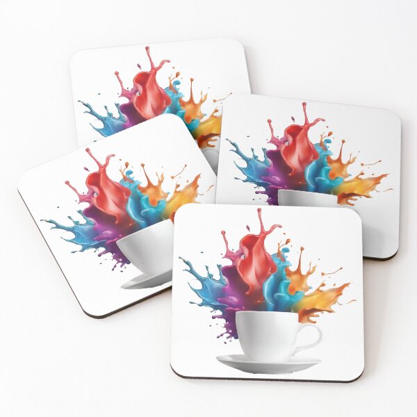Item preview, Coffee Cup with Bright Paint Splash 3 designed and sold by Tom-Johnson.