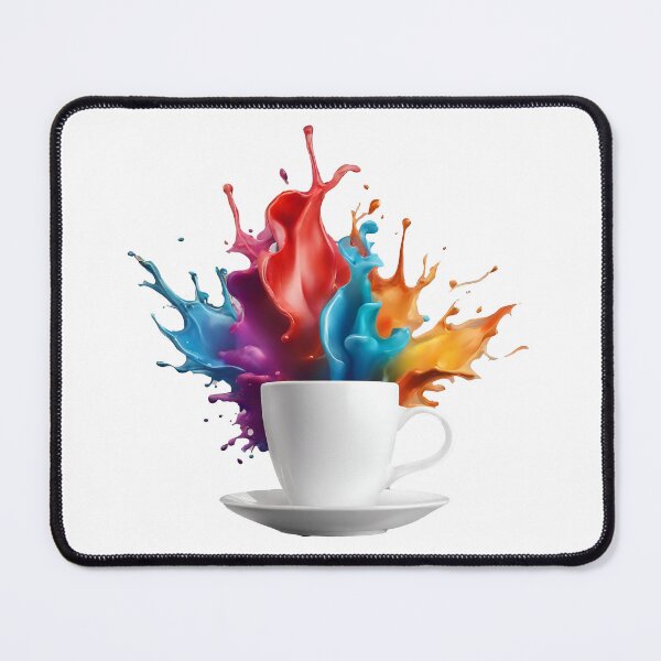 Item preview, Coffee Cup with Bright Paint Splash 3 designed and sold by Tom-Johnson.