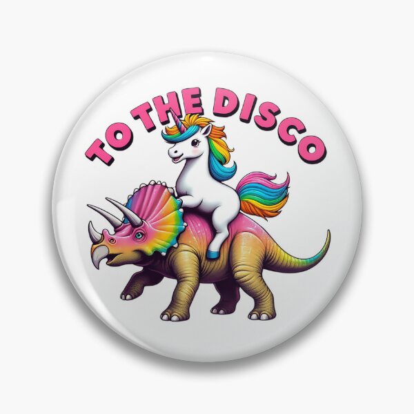 Item preview, To The Disco, Unicorn Riding Triceratops designed and sold by Haji  Kamora.