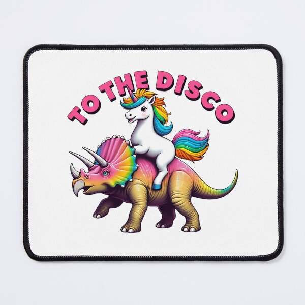 Item preview, To The Disco, Unicorn Riding Triceratops designed and sold by Haji Kamora.