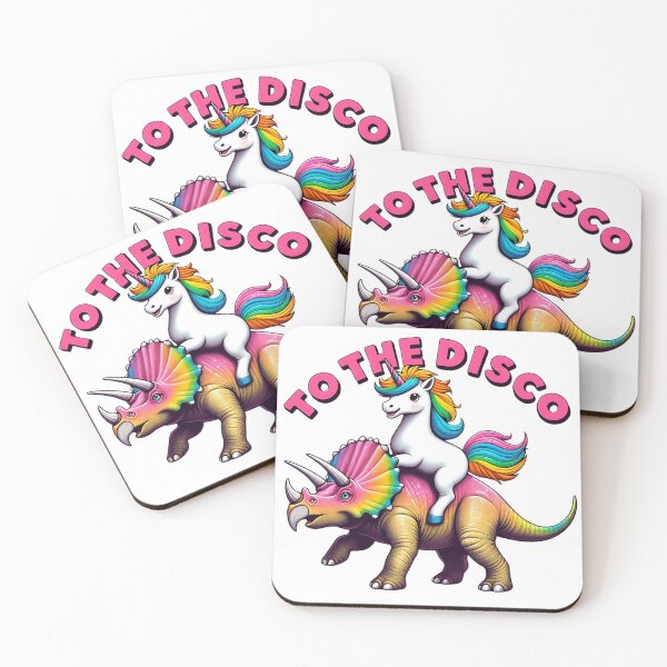 Item preview, To The Disco, Unicorn Riding Triceratops designed and sold by Haji  Kamora.