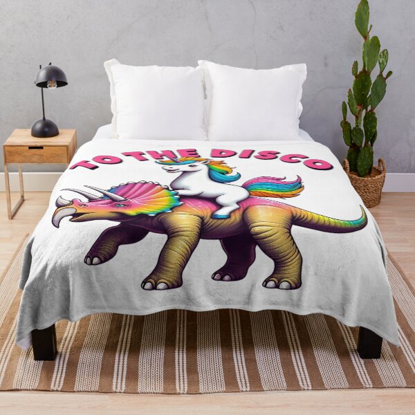 Item preview, To The Disco, Unicorn Riding Triceratops designed and sold by Haji  Kamora.