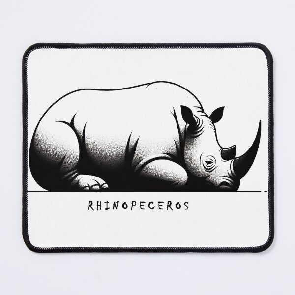 Item preview, rhi-nope-ceros (black) designed and sold by Oryartil.