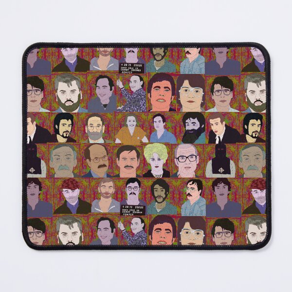 Item preview, true crime serial killer mugshot collage, goth designed and sold by elkingtit.