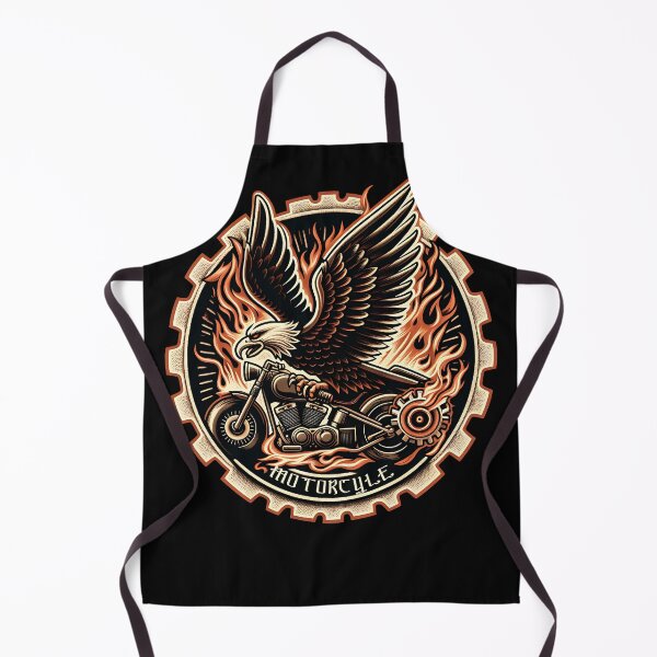 Item preview, Eagle riding on motorcycle designed and sold by LvlUpPrints.
