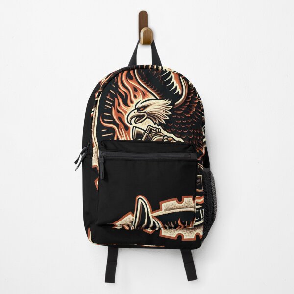 Item preview, Eagle riding on motorcycle designed and sold by LvlUpPrints.