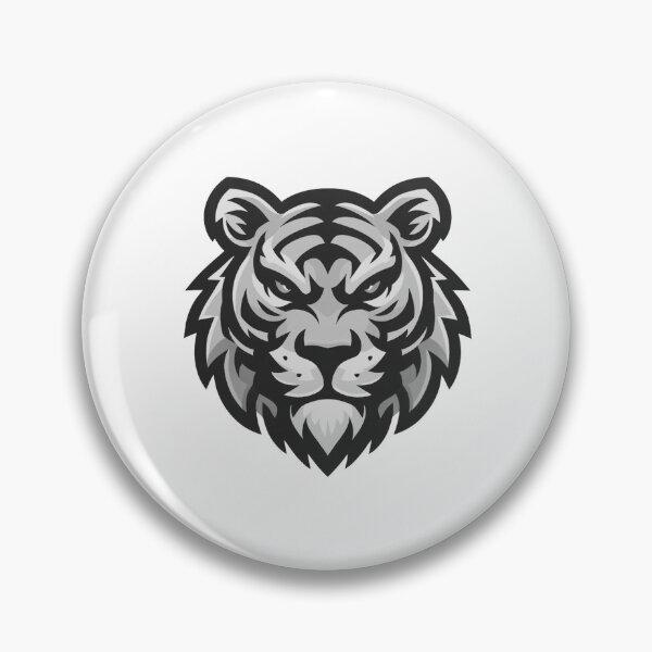 Item preview, Fiercy Tiger Head - GREY designed and sold by Weknes.