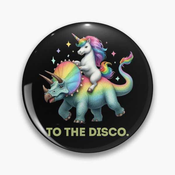 Item preview, To The Disco, Unicorn Riding Triceratops designed and sold by Haji  Kamora.