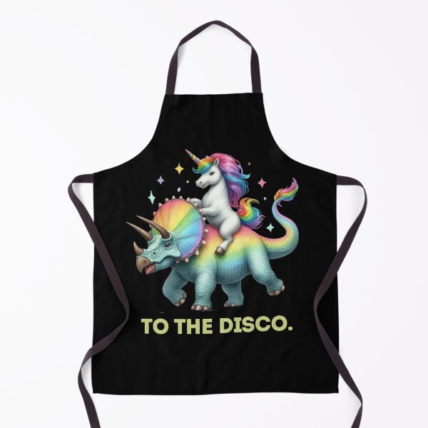 Item preview, To The Disco, Unicorn Riding Triceratops designed and sold by Haji Kamora.