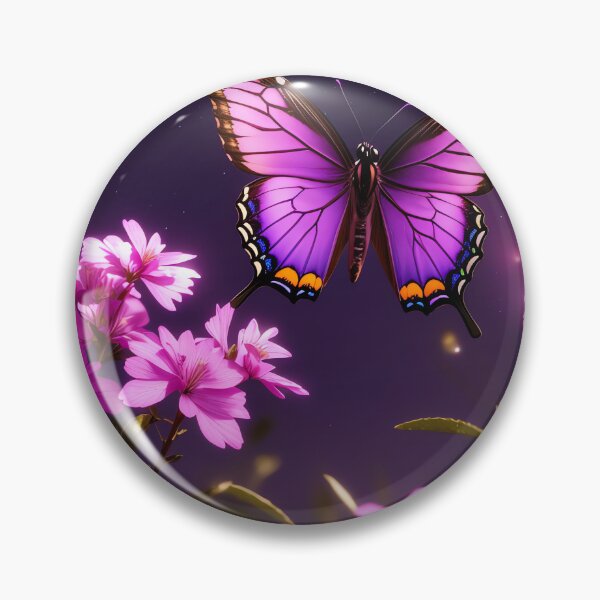 Item preview, butterfly and flowers  designed and sold by WildflowersAI.