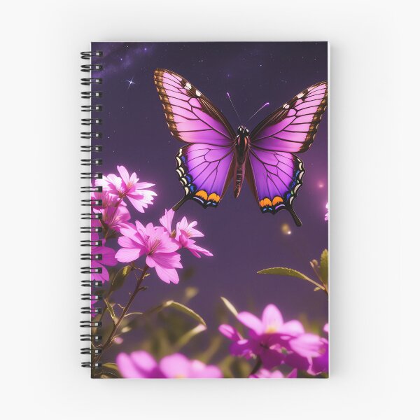 Item preview, butterfly and flowers  designed and sold by WildflowersAI.
