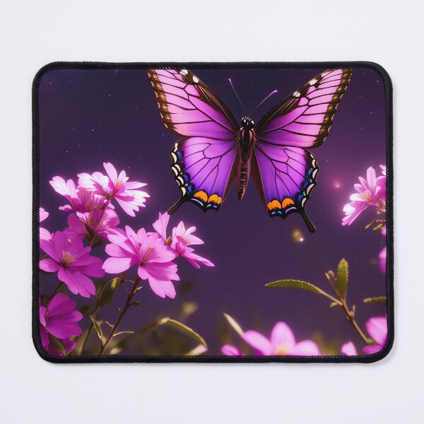 Item preview, butterfly and flowers designed and sold by WildflowersAI.