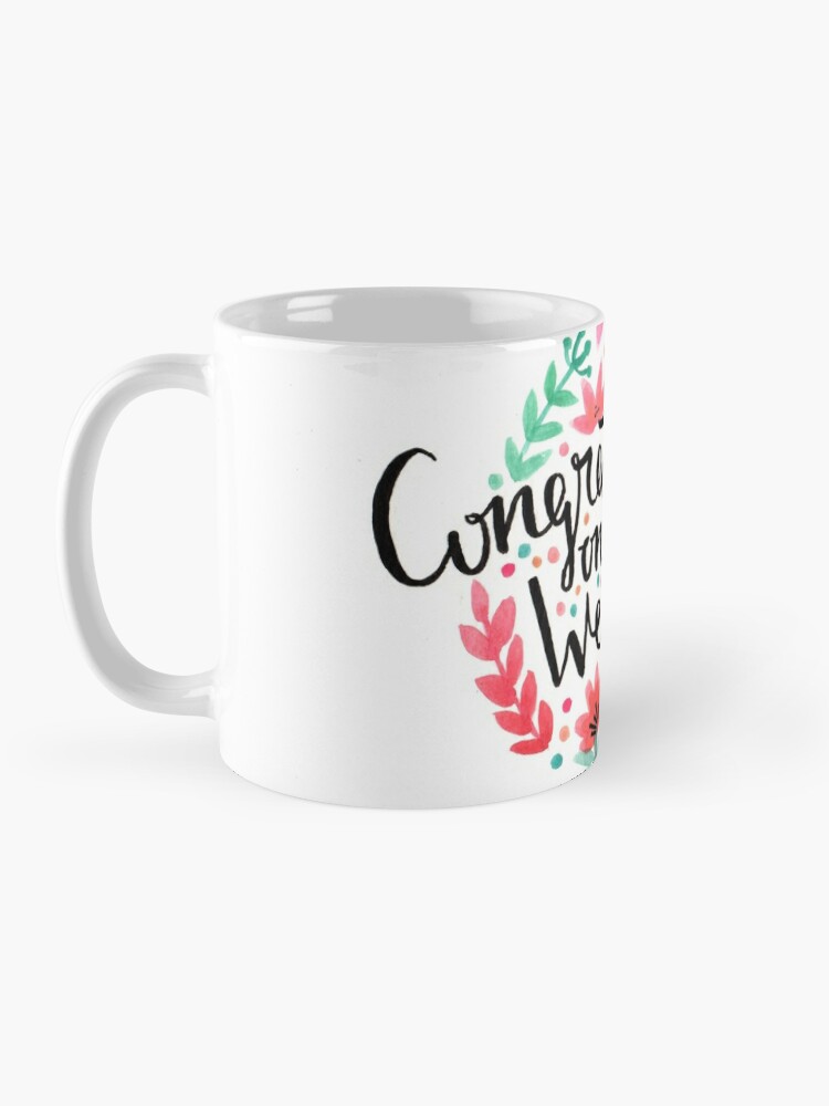 Congratulations on your Wedding! - Wedding Messages Coffee Mug for Sale by  happyshopg