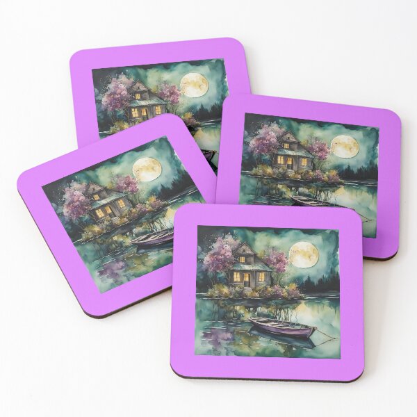 Item preview, The Lakefront House in The Moonlight designed and sold by redask2me.