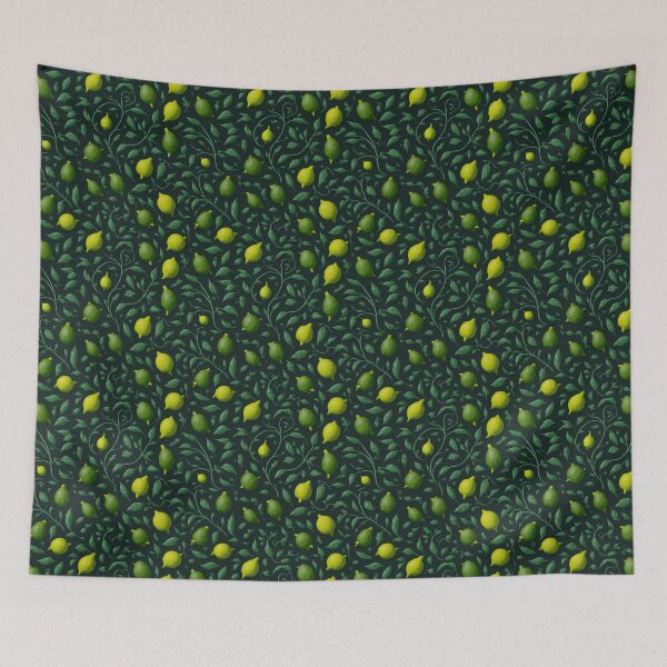 Item preview, Vintage Lemon Pattern - Retro Citrus Illustration designed and sold by Daniel Haddad.
