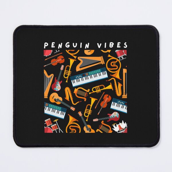 Item preview, Penguin Vibes Chilling with Musical Instruments  designed and sold by penguinarchives.