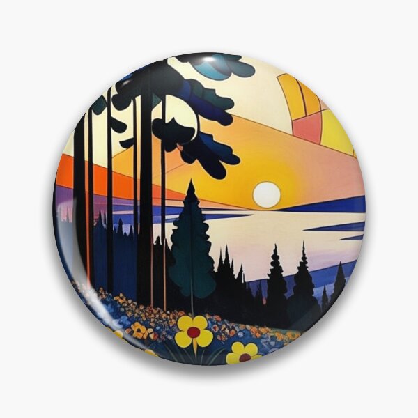 Item preview, Floral Mountainside designed and sold by George Hutton Hunter.