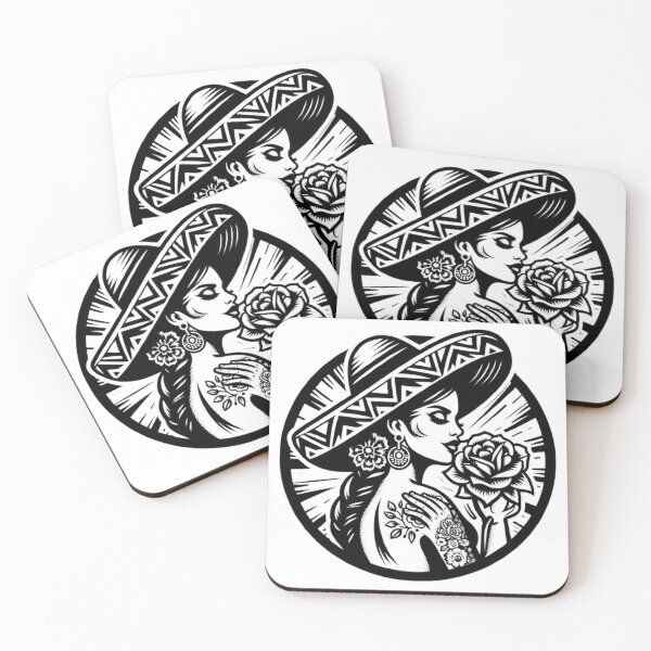 Item preview, Mexican flower tattooed designed and sold by Killmooze.