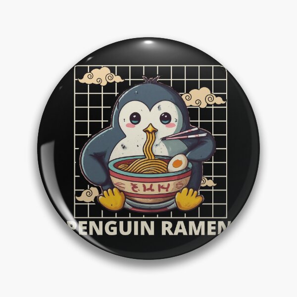 Item preview, Cute Penguin eating Great Ramen designed and sold by penguinarchives.
