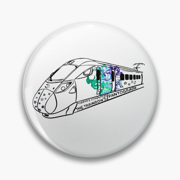 Item preview, The Trainbow's Pantograph Gay Male Pride flag designed and sold by YsbrydLuna.