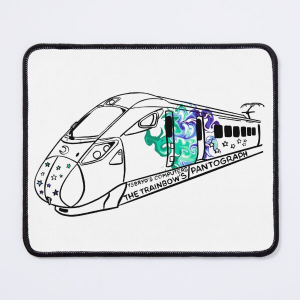 Item preview, The Trainbow's Pantograph Gay Male Pride flag designed and sold by YsbrydLuna.