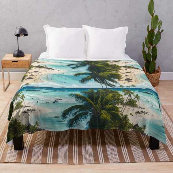 Item preview, Tropical Beach Paradise - Vibrant Coastal Scene designed and sold by Daniel Haddad.