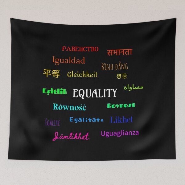 Item preview, Equality in different languages designed and sold by PetPaletteCards.